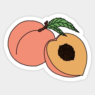 Peach Sticker